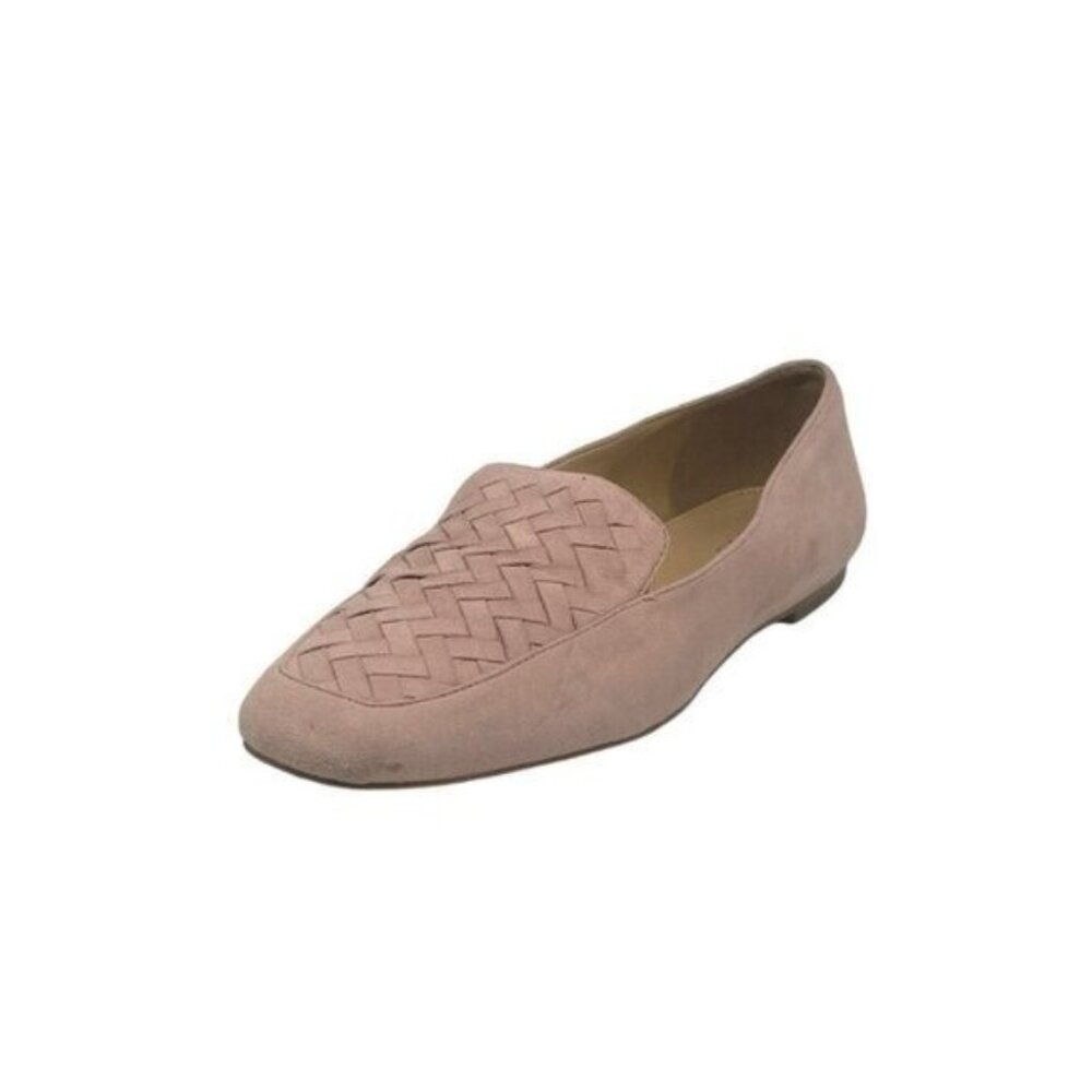 Talbots Pink Woven Suede Loafers